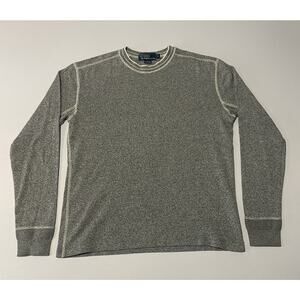 VTG Polo Ralph Lauren Heather Gray Long Sleeve Pullover Crewneck Sweater Size M